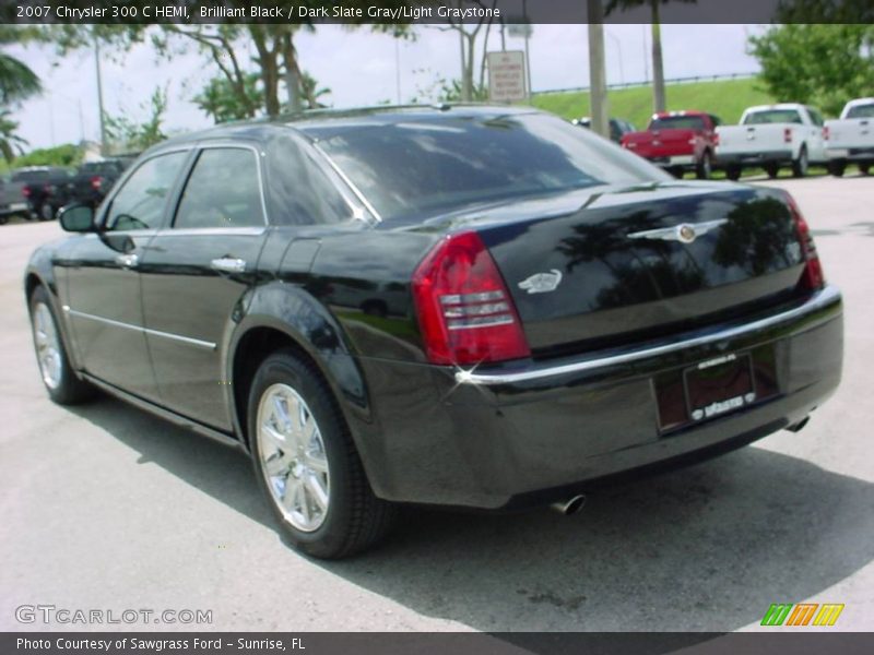 Brilliant Black / Dark Slate Gray/Light Graystone 2007 Chrysler 300 C HEMI