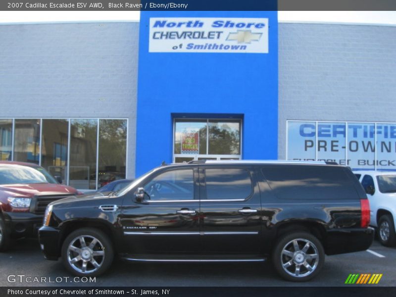 Black Raven / Ebony/Ebony 2007 Cadillac Escalade ESV AWD