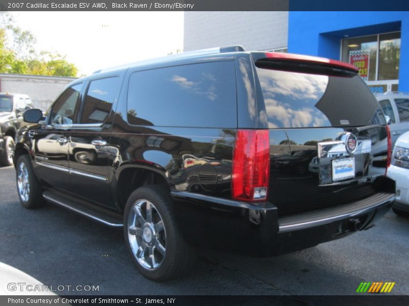 Black Raven / Ebony/Ebony 2007 Cadillac Escalade ESV AWD
