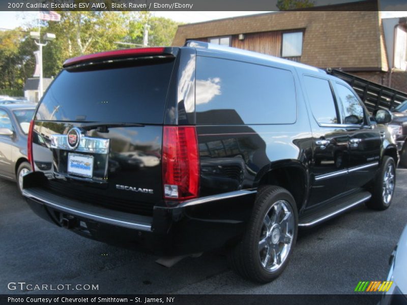 Black Raven / Ebony/Ebony 2007 Cadillac Escalade ESV AWD