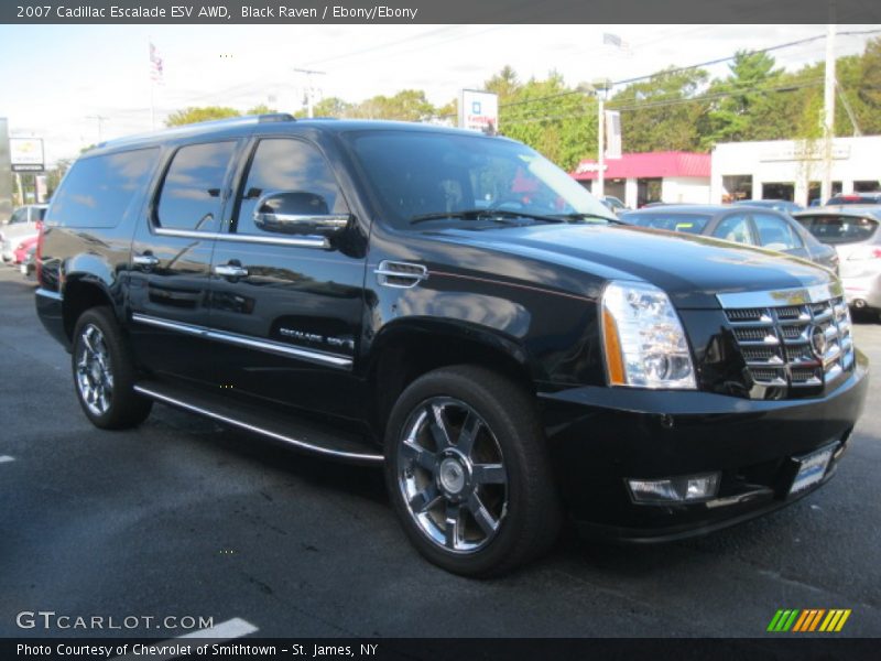 Black Raven / Ebony/Ebony 2007 Cadillac Escalade ESV AWD