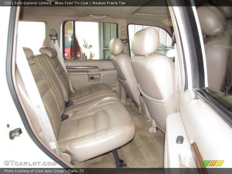 White Pearl Tri-Coat / Medium Prairie Tan 2001 Ford Explorer Limited