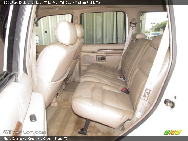 White Pearl Tri-Coat / Medium Prairie Tan 2001 Ford Explorer Limited