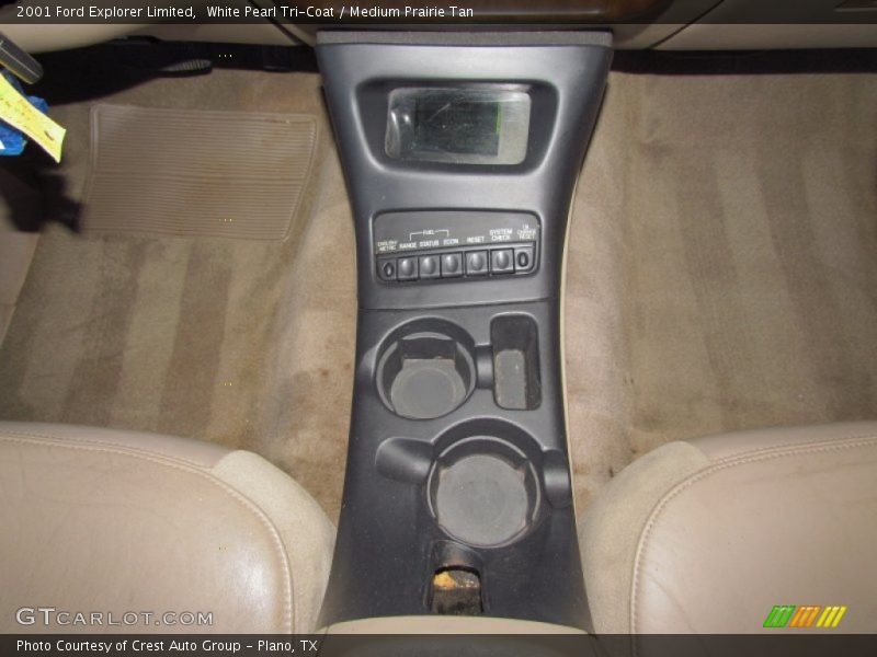 White Pearl Tri-Coat / Medium Prairie Tan 2001 Ford Explorer Limited