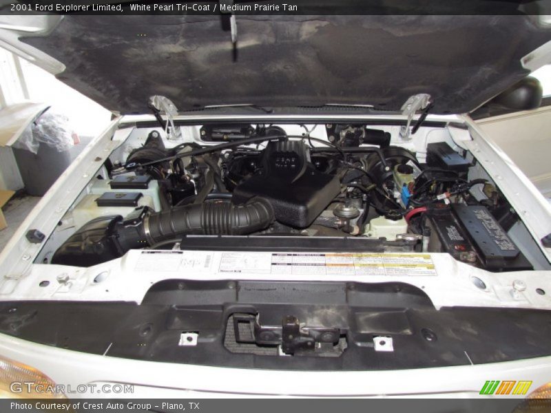 White Pearl Tri-Coat / Medium Prairie Tan 2001 Ford Explorer Limited