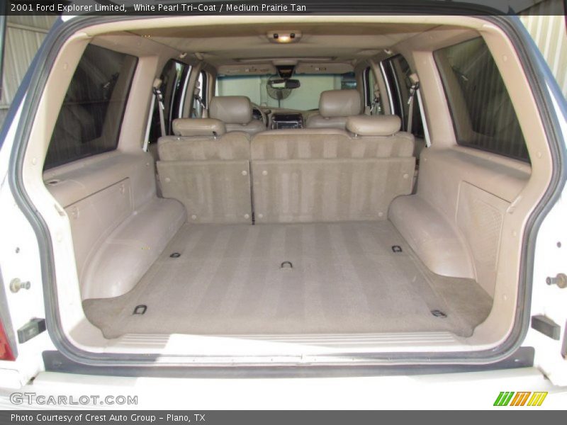 White Pearl Tri-Coat / Medium Prairie Tan 2001 Ford Explorer Limited
