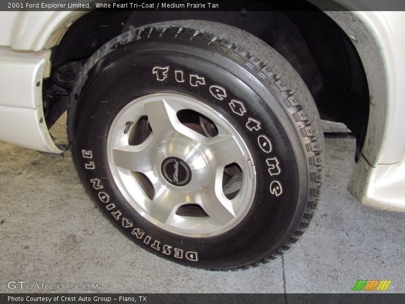 White Pearl Tri-Coat / Medium Prairie Tan 2001 Ford Explorer Limited