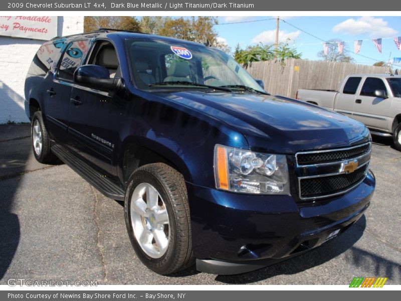 Dark Blue Metallic / Light Titanium/Dark Titanium 2009 Chevrolet Suburban LT 4x4