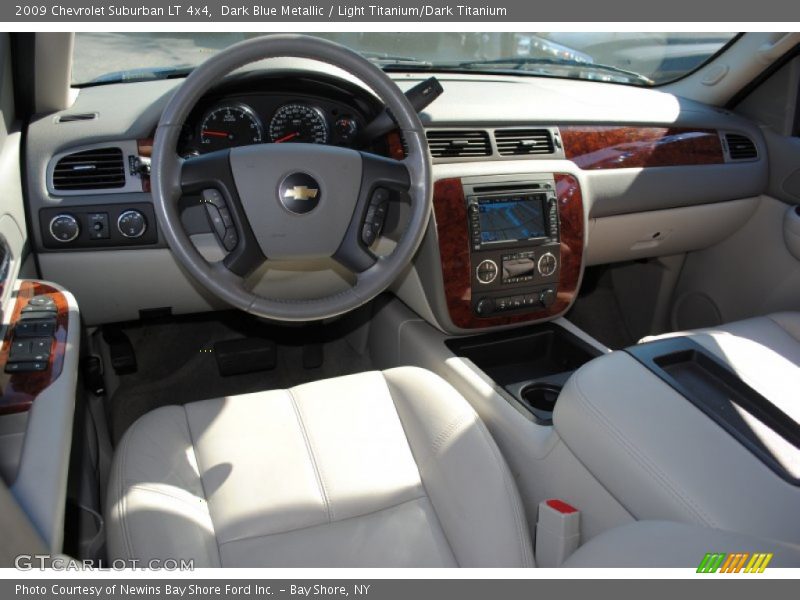 Dark Blue Metallic / Light Titanium/Dark Titanium 2009 Chevrolet Suburban LT 4x4