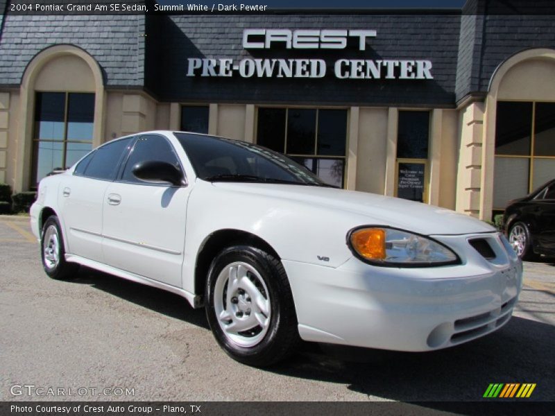 Summit White / Dark Pewter 2004 Pontiac Grand Am SE Sedan