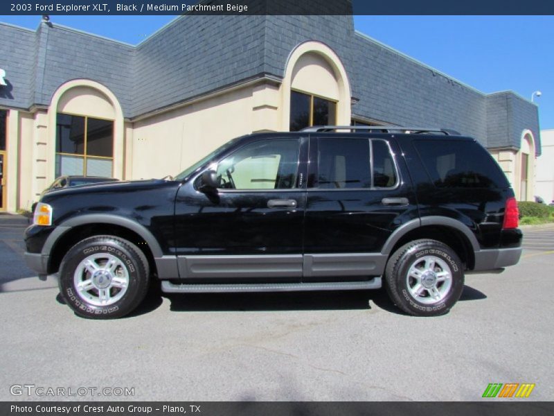 Black / Medium Parchment Beige 2003 Ford Explorer XLT