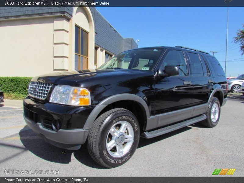 Black / Medium Parchment Beige 2003 Ford Explorer XLT