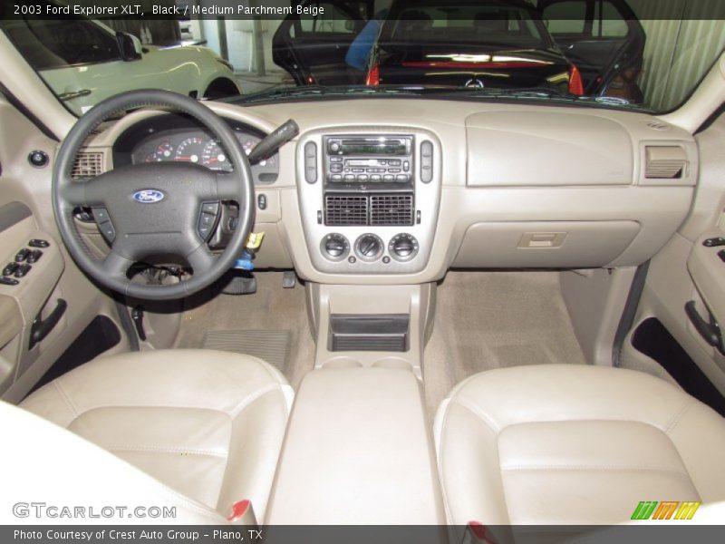Black / Medium Parchment Beige 2003 Ford Explorer XLT
