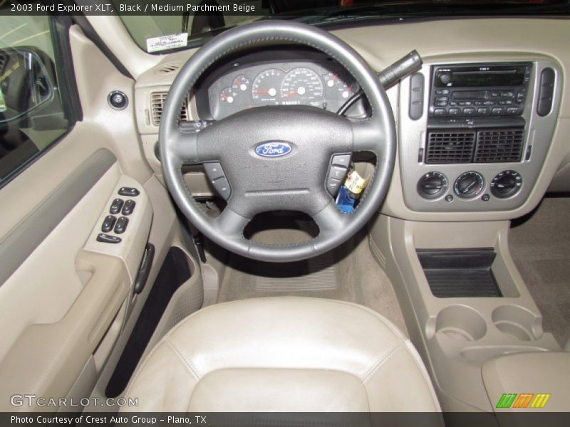 Black / Medium Parchment Beige 2003 Ford Explorer XLT