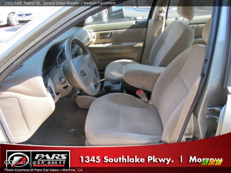 Spruce Green Metallic / Medium Parchment 2002 Ford Taurus SE