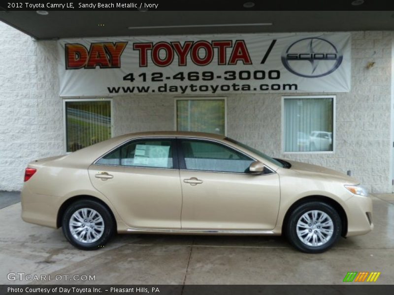 Sandy Beach Metallic / Ivory 2012 Toyota Camry LE