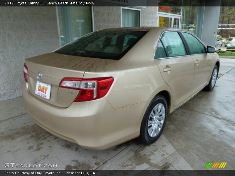 Sandy Beach Metallic / Ivory 2012 Toyota Camry LE