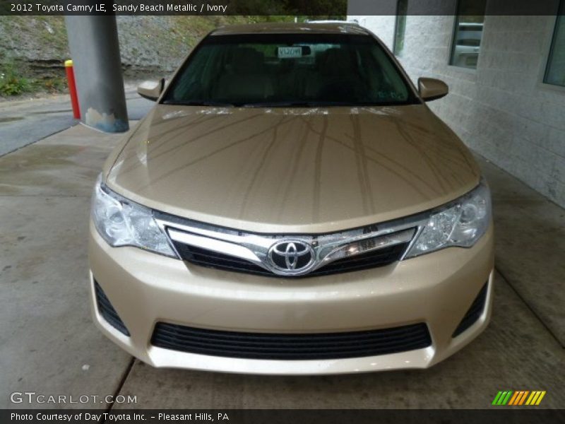 Sandy Beach Metallic / Ivory 2012 Toyota Camry LE