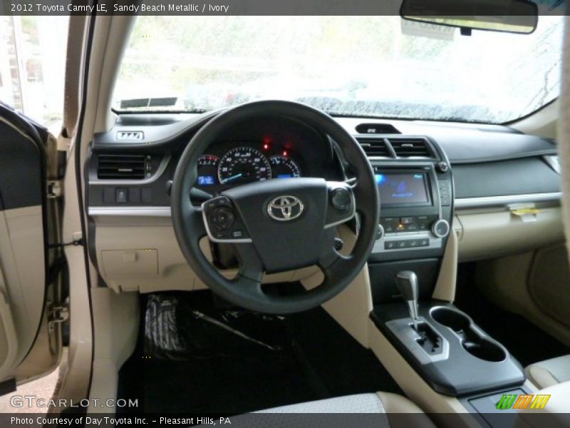 Sandy Beach Metallic / Ivory 2012 Toyota Camry LE