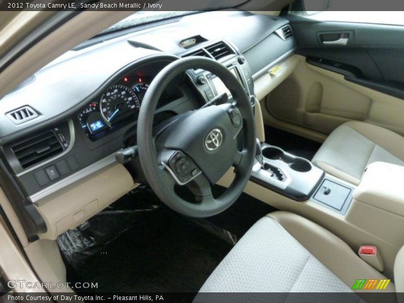 Sandy Beach Metallic / Ivory 2012 Toyota Camry LE