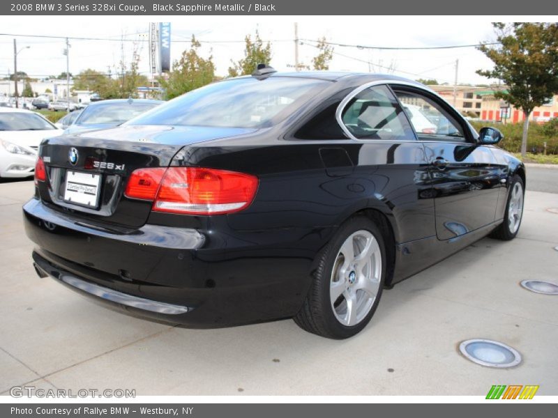 Black Sapphire Metallic / Black 2008 BMW 3 Series 328xi Coupe