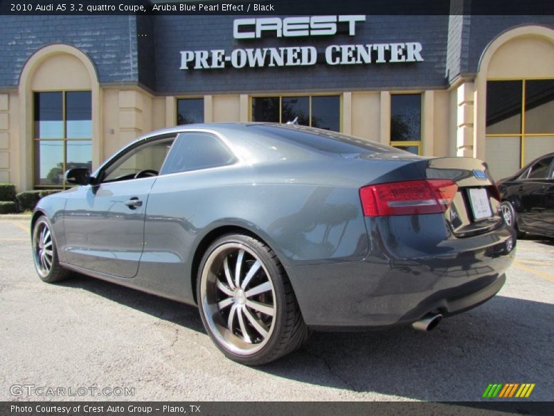 Aruba Blue Pearl Effect / Black 2010 Audi A5 3.2 quattro Coupe