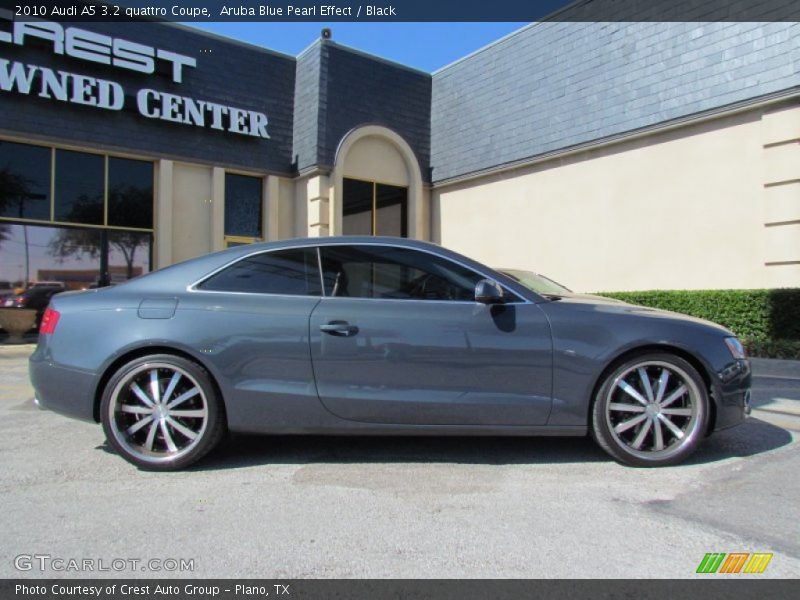 Aruba Blue Pearl Effect / Black 2010 Audi A5 3.2 quattro Coupe
