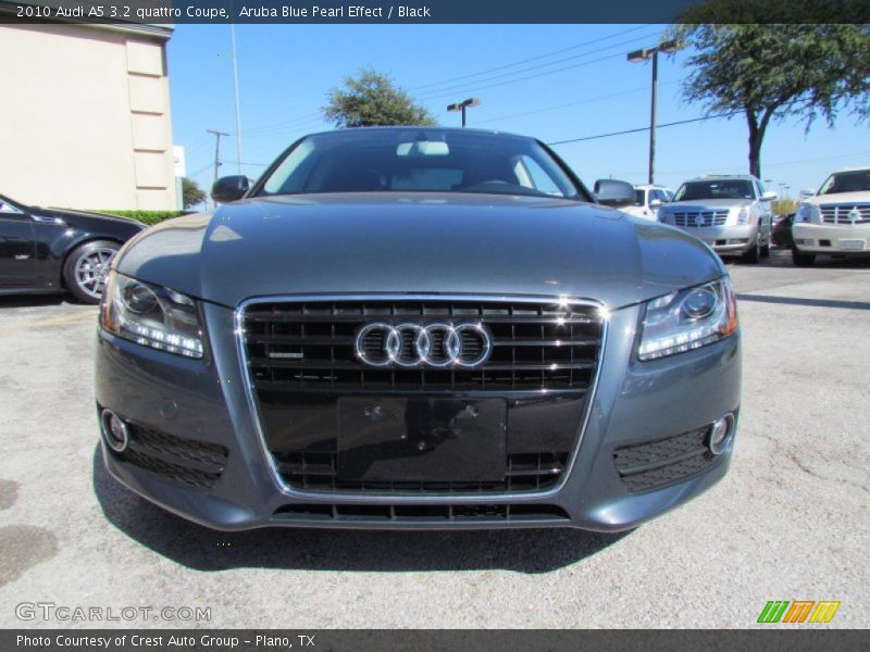 Aruba Blue Pearl Effect / Black 2010 Audi A5 3.2 quattro Coupe