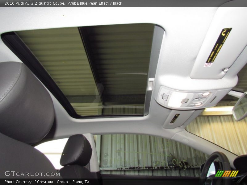 Sunroof of 2010 A5 3.2 quattro Coupe