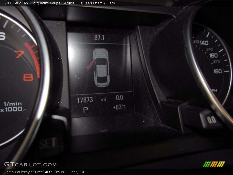 Aruba Blue Pearl Effect / Black 2010 Audi A5 3.2 quattro Coupe