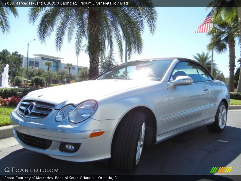 Iridium Silver Metallic / Black 2008 Mercedes-Benz CLK 350 Cabriolet