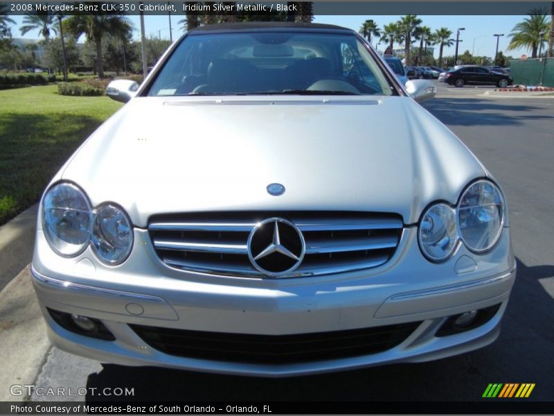 Iridium Silver Metallic / Black 2008 Mercedes-Benz CLK 350 Cabriolet