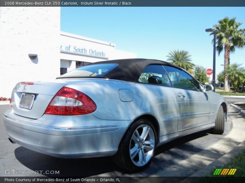 Iridium Silver Metallic / Black 2008 Mercedes-Benz CLK 350 Cabriolet