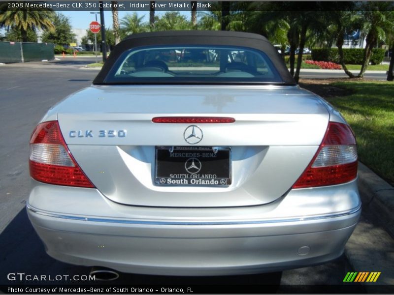 Iridium Silver Metallic / Black 2008 Mercedes-Benz CLK 350 Cabriolet