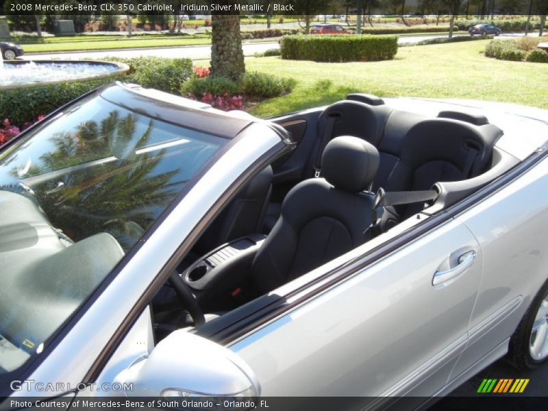 Iridium Silver Metallic / Black 2008 Mercedes-Benz CLK 350 Cabriolet