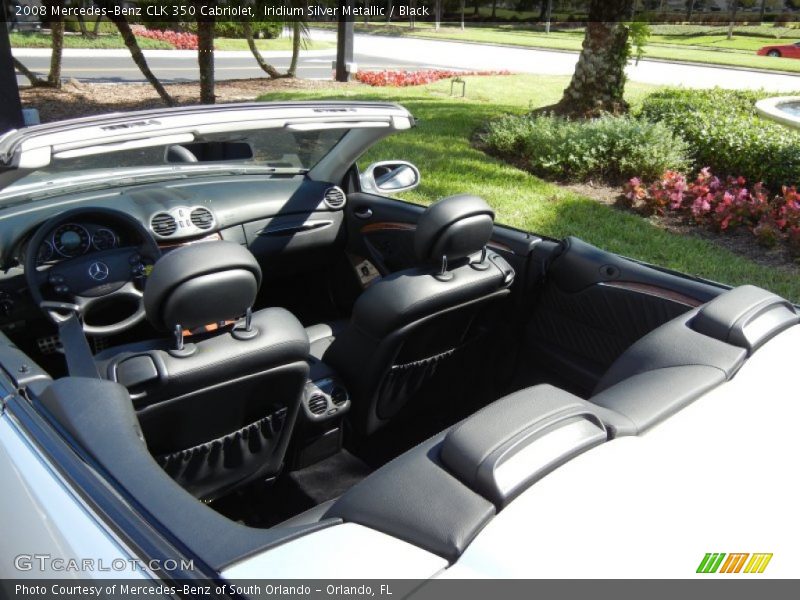 Iridium Silver Metallic / Black 2008 Mercedes-Benz CLK 350 Cabriolet
