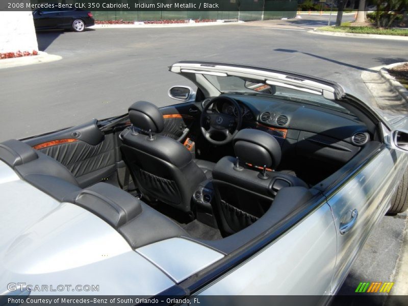 Iridium Silver Metallic / Black 2008 Mercedes-Benz CLK 350 Cabriolet