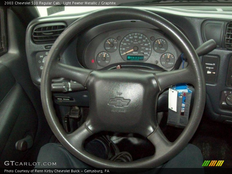 Light Pewter Metallic / Graphite 2003 Chevrolet S10 Regular Cab