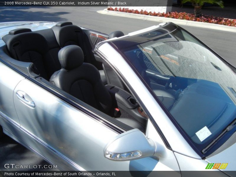 Iridium Silver Metallic / Black 2008 Mercedes-Benz CLK 350 Cabriolet