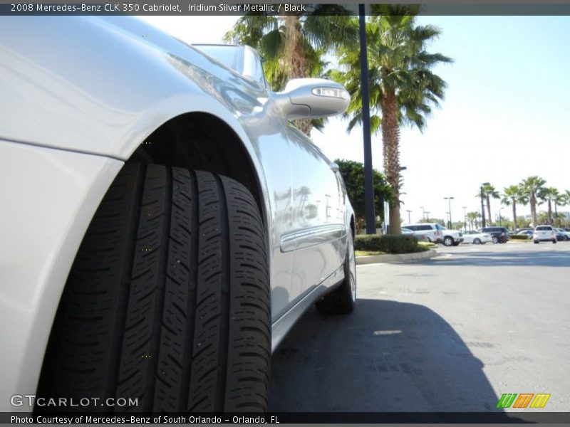 Iridium Silver Metallic / Black 2008 Mercedes-Benz CLK 350 Cabriolet
