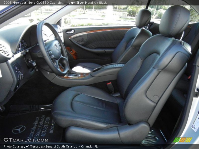 Iridium Silver Metallic / Black 2008 Mercedes-Benz CLK 350 Cabriolet