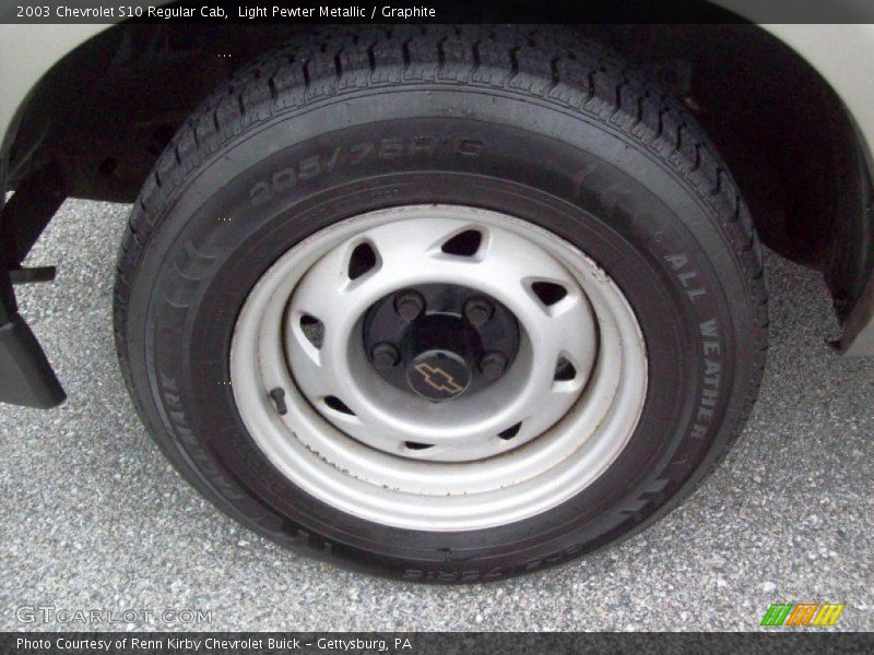 Light Pewter Metallic / Graphite 2003 Chevrolet S10 Regular Cab