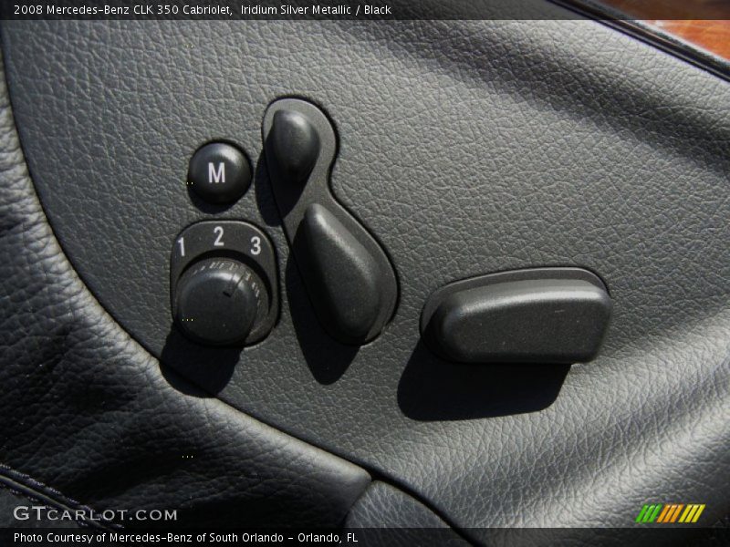 Iridium Silver Metallic / Black 2008 Mercedes-Benz CLK 350 Cabriolet