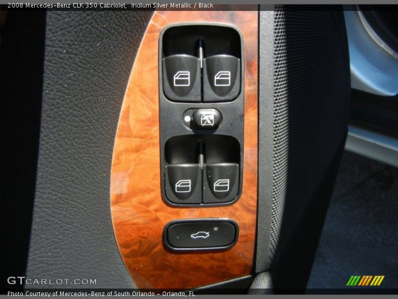 Iridium Silver Metallic / Black 2008 Mercedes-Benz CLK 350 Cabriolet