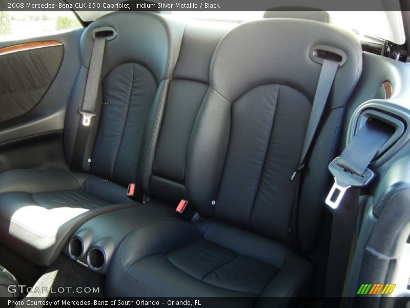 Iridium Silver Metallic / Black 2008 Mercedes-Benz CLK 350 Cabriolet