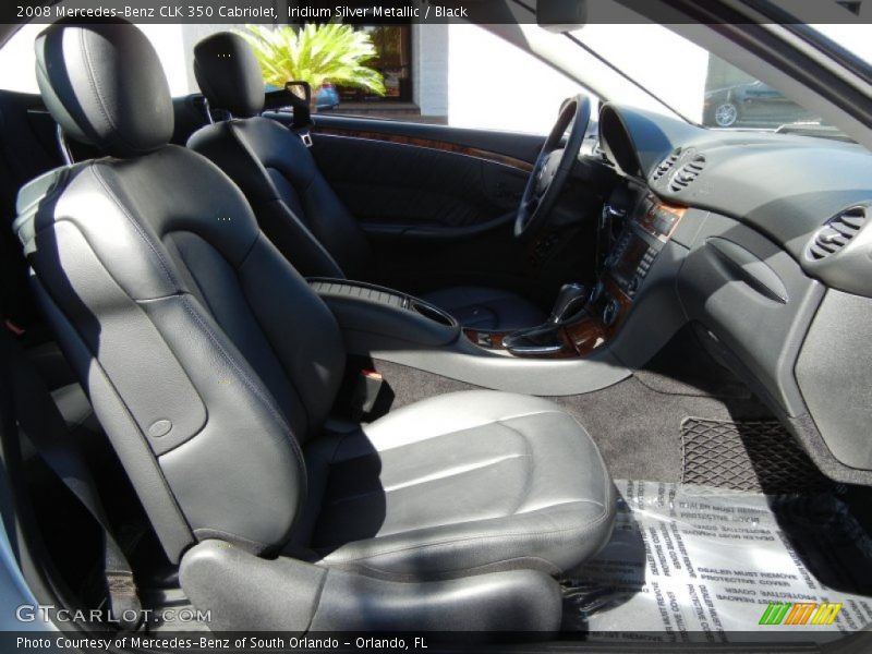 Iridium Silver Metallic / Black 2008 Mercedes-Benz CLK 350 Cabriolet