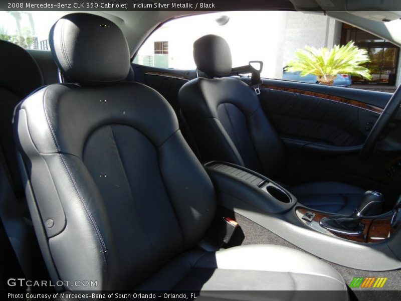 Iridium Silver Metallic / Black 2008 Mercedes-Benz CLK 350 Cabriolet
