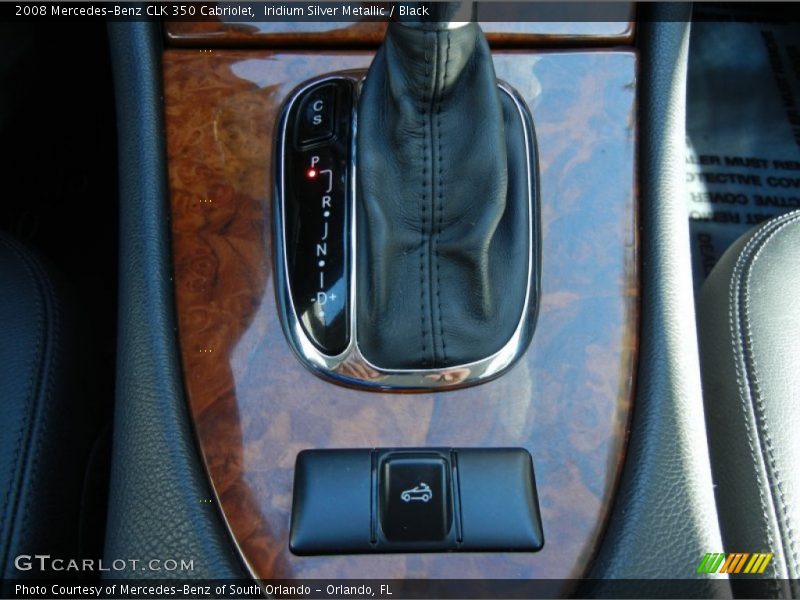 Iridium Silver Metallic / Black 2008 Mercedes-Benz CLK 350 Cabriolet