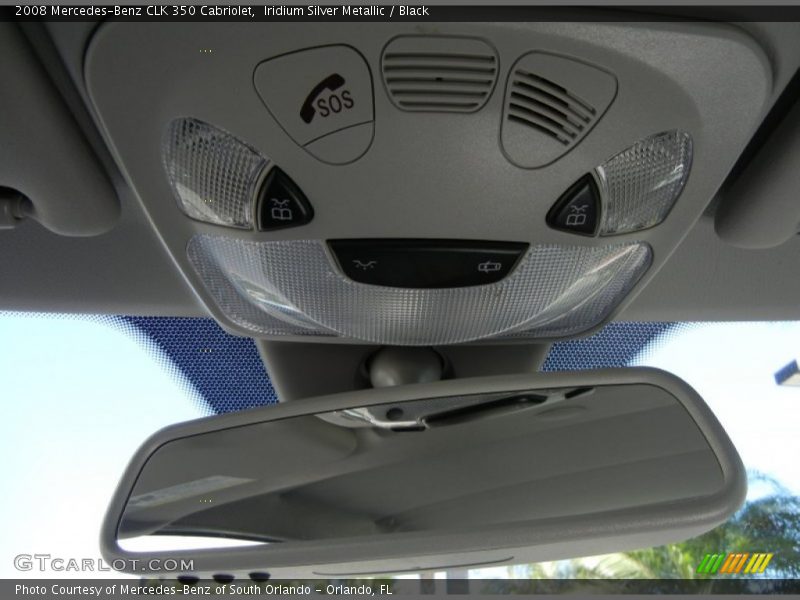 Iridium Silver Metallic / Black 2008 Mercedes-Benz CLK 350 Cabriolet