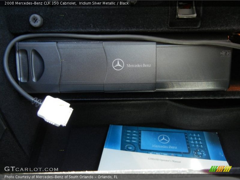 Iridium Silver Metallic / Black 2008 Mercedes-Benz CLK 350 Cabriolet